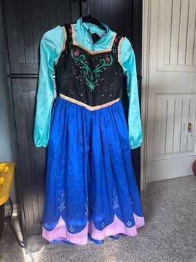 Blue & Teal Princess Costume Dress for Girls- Princess Anna- bibbidi bobbidy